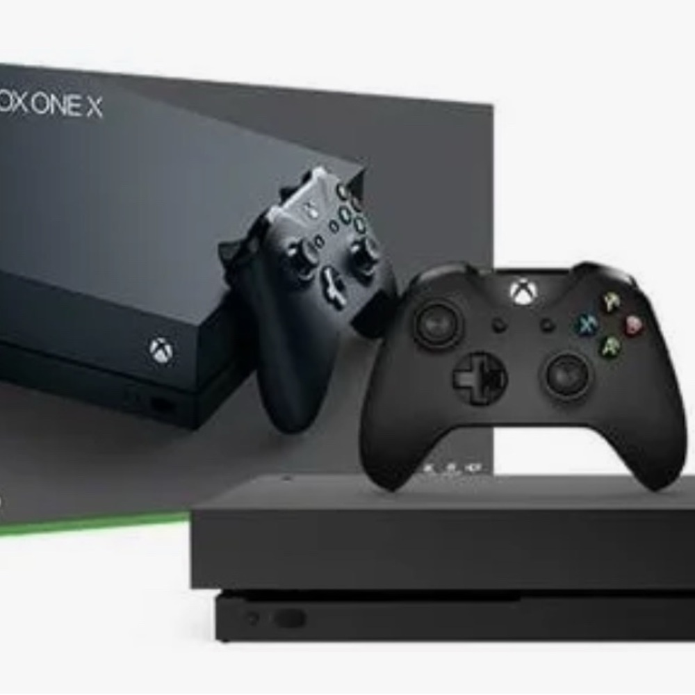 Microsoft Xbox One X 1TB Console- Black
comes with everything 
no box,no charger